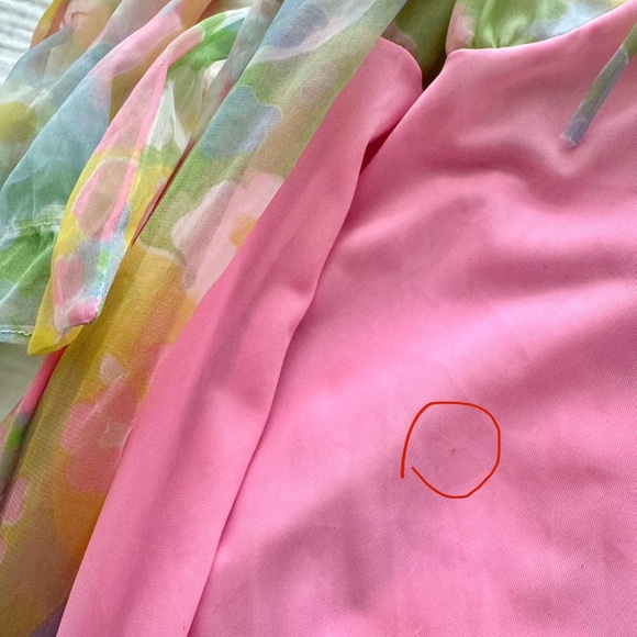 Vintage 60s Floral Organza Robe and Slip Set - Picture 14 of 14